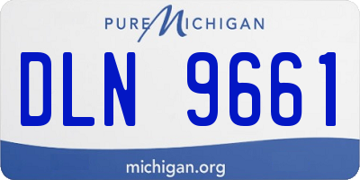 MI license plate DLN9661