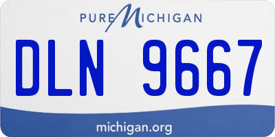 MI license plate DLN9667