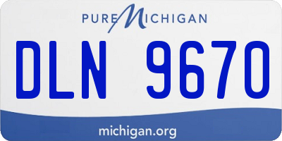 MI license plate DLN9670