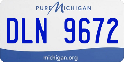 MI license plate DLN9672