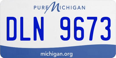 MI license plate DLN9673