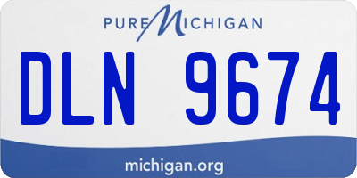 MI license plate DLN9674