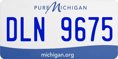 MI license plate DLN9675