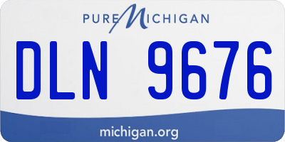 MI license plate DLN9676