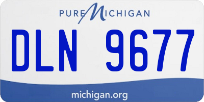 MI license plate DLN9677