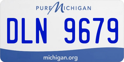 MI license plate DLN9679