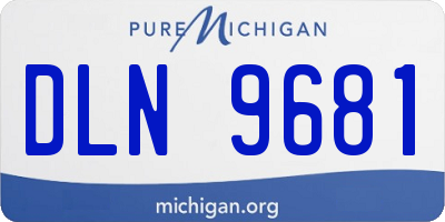 MI license plate DLN9681