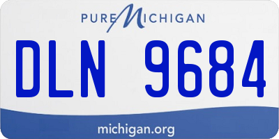 MI license plate DLN9684