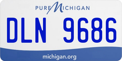 MI license plate DLN9686