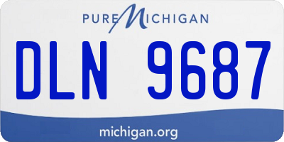 MI license plate DLN9687