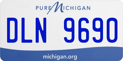 MI license plate DLN9690