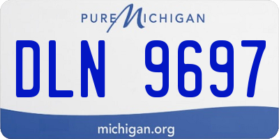 MI license plate DLN9697