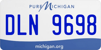 MI license plate DLN9698