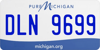 MI license plate DLN9699