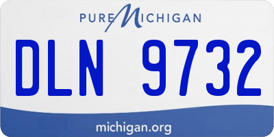 MI license plate DLN9732