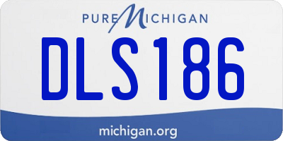 MI license plate DLS186