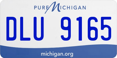 MI license plate DLU9165