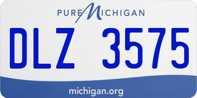 MI license plate DLZ3575