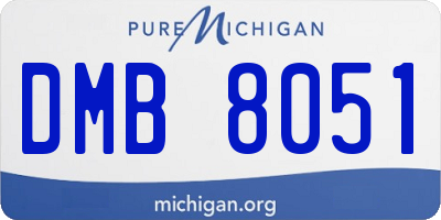 MI license plate DMB8051