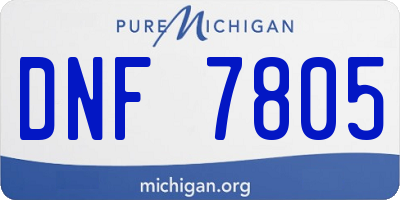 MI license plate DNF7805