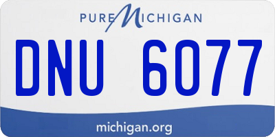 MI license plate DNU6077