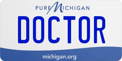 MI license plate DOCTOR