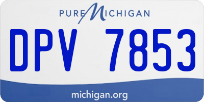 MI license plate DPV7853