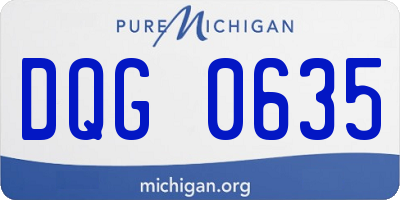 MI license plate DQG0635