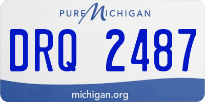 MI license plate DRQ2487