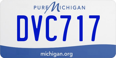 MI license plate DVC717