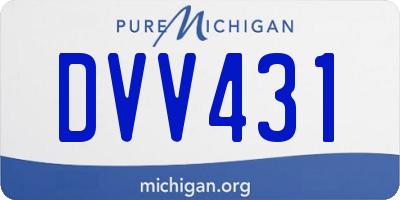 MI license plate DVV431