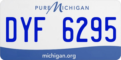 MI license plate DYF6295