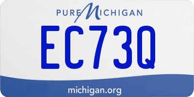 MI license plate EC73Q