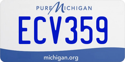 MI license plate ECV359