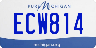 MI license plate ECW814