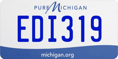 MI license plate EDI319