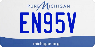 MI license plate EN95V