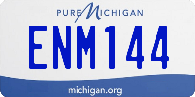 MI license plate ENM144