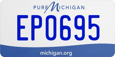 MI license plate EP0695