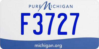 MI license plate F3727