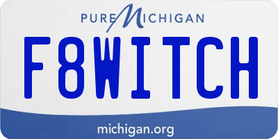 MI license plate F8WITCH