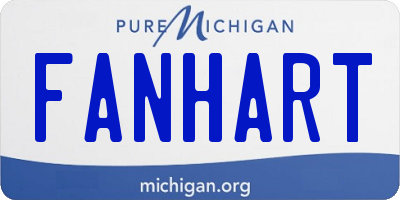 MI license plate FANHART