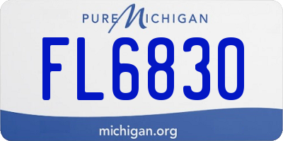 MI license plate FL6830