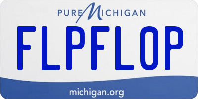 MI license plate FLPFL0P