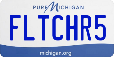 MI license plate FLTCHR5