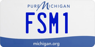 MI license plate FSM1