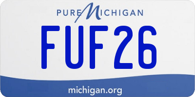 MI license plate FUF26