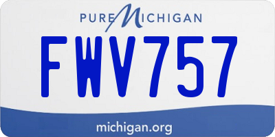 MI license plate FWV757