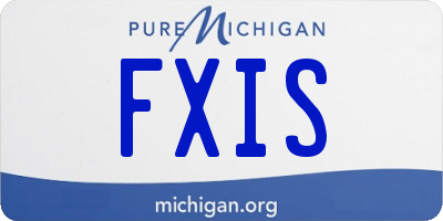 MI license plate FXIS