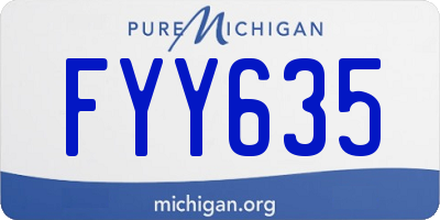 MI license plate FYY635